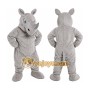 Gray Hippo Mascot Costume
