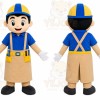 Builder Boy Mascot Costume