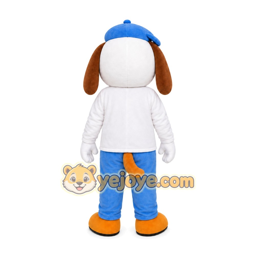 Puppy Blue Cap Mascot Costume Puppy Blue Cap Mascot Costume