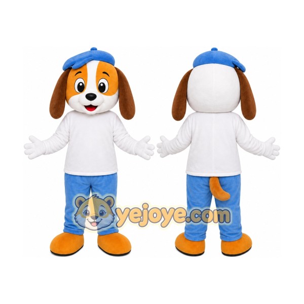 Puppy Blue Cap Mascot Costume