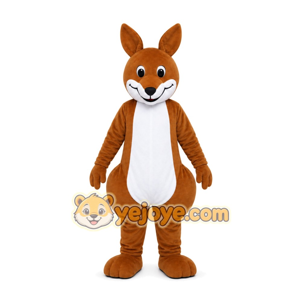 Brown Kangaroo Mascot Costume