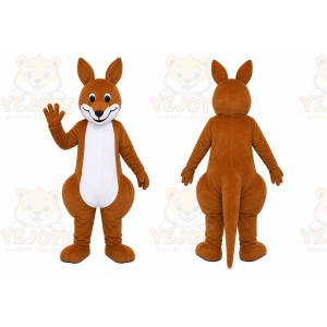 Brown Kangaroo Mascot Costume
