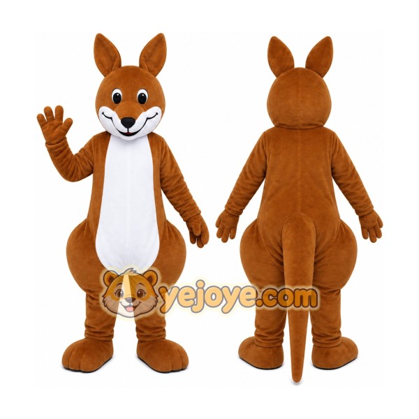 Brown Kangaroo Mascot Costume
