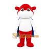 Red White Character Mascot Costume Red White Character Mascot Costume