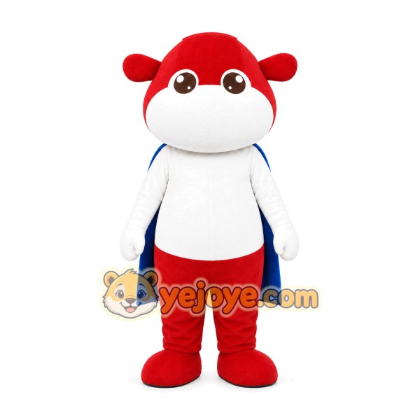 Red White Character Mascot Costume Red White Character Mascot Costume