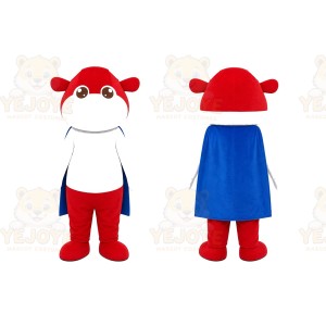 Red White Character Mascot Costume