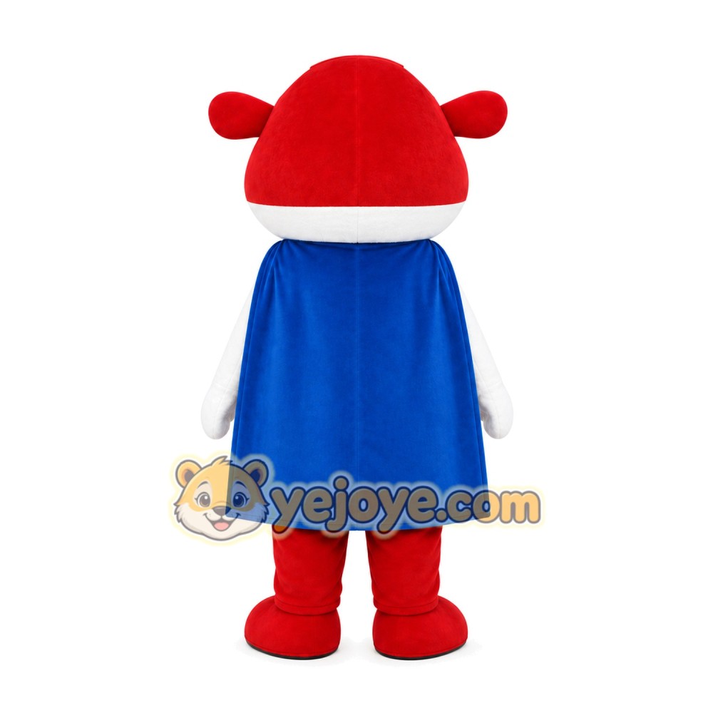 Red White Character Mascot Costume Red White Character Mascot Costume