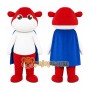 Red White Character Mascot Costume