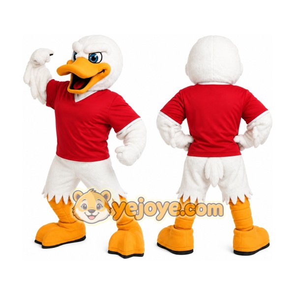 Eagle Red Shirt Mascot Costume