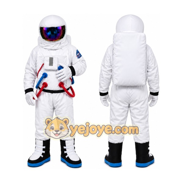 White Astronaut Mascot Costume