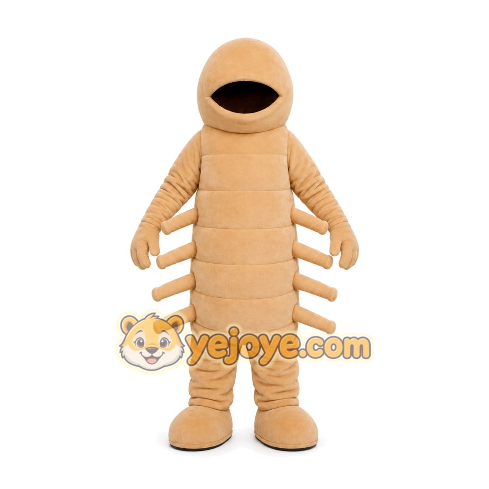 Beige Bug Mascot Costume Beige Bug Mascot Costume