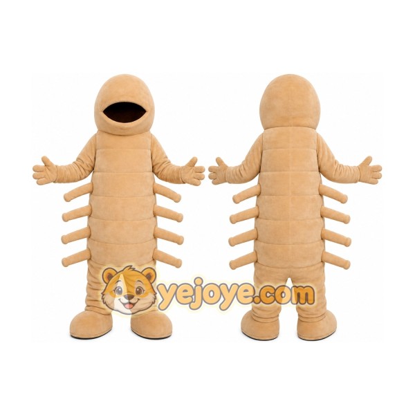 Beige Bug Mascot Costume
