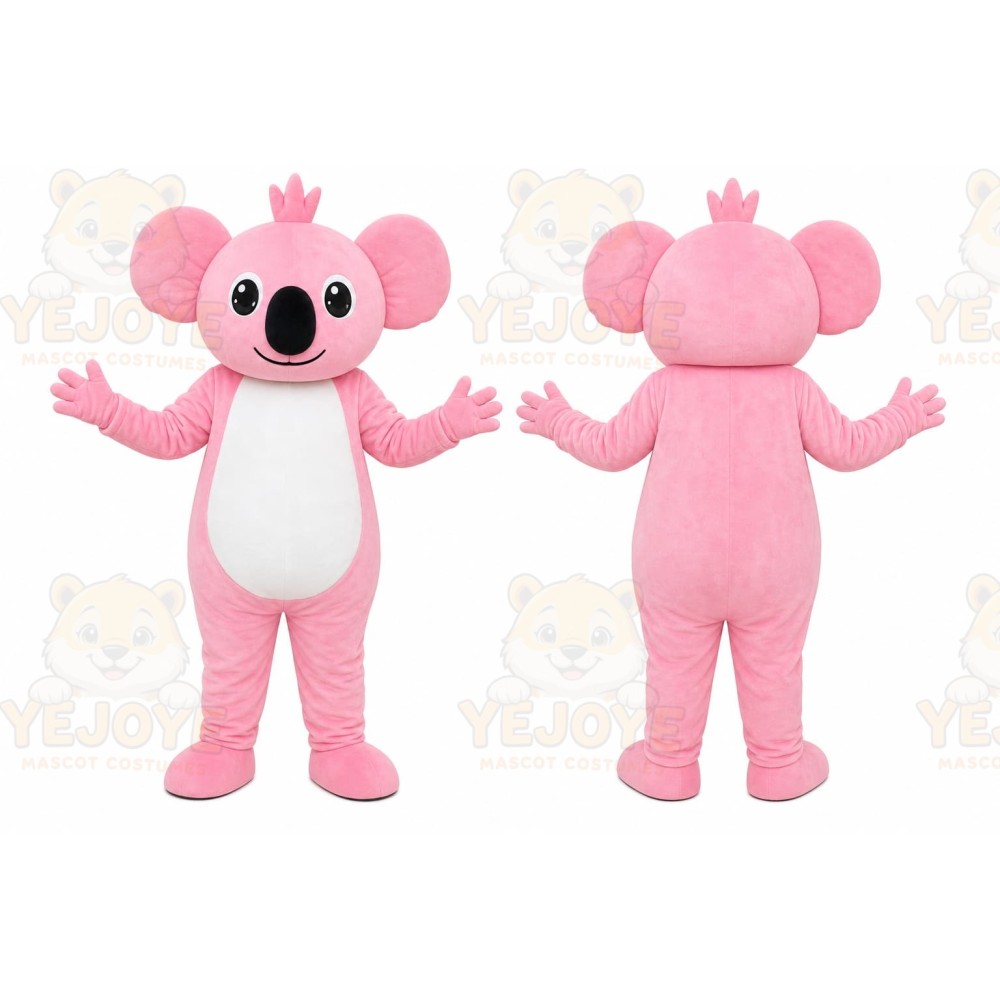 Pink Koala Mascot Costume