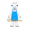 White Bear Apron Mascot Costume White Bear Apron Mascot Costume