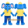 Blue Elephant Cap Mascot Costume
