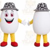 White Bucket Character Mascot Costume