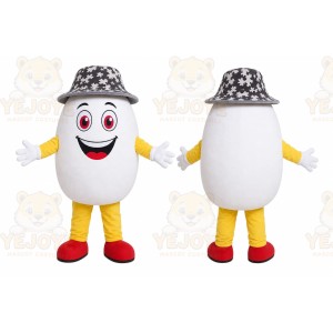White Bucket Character Mascot Costume