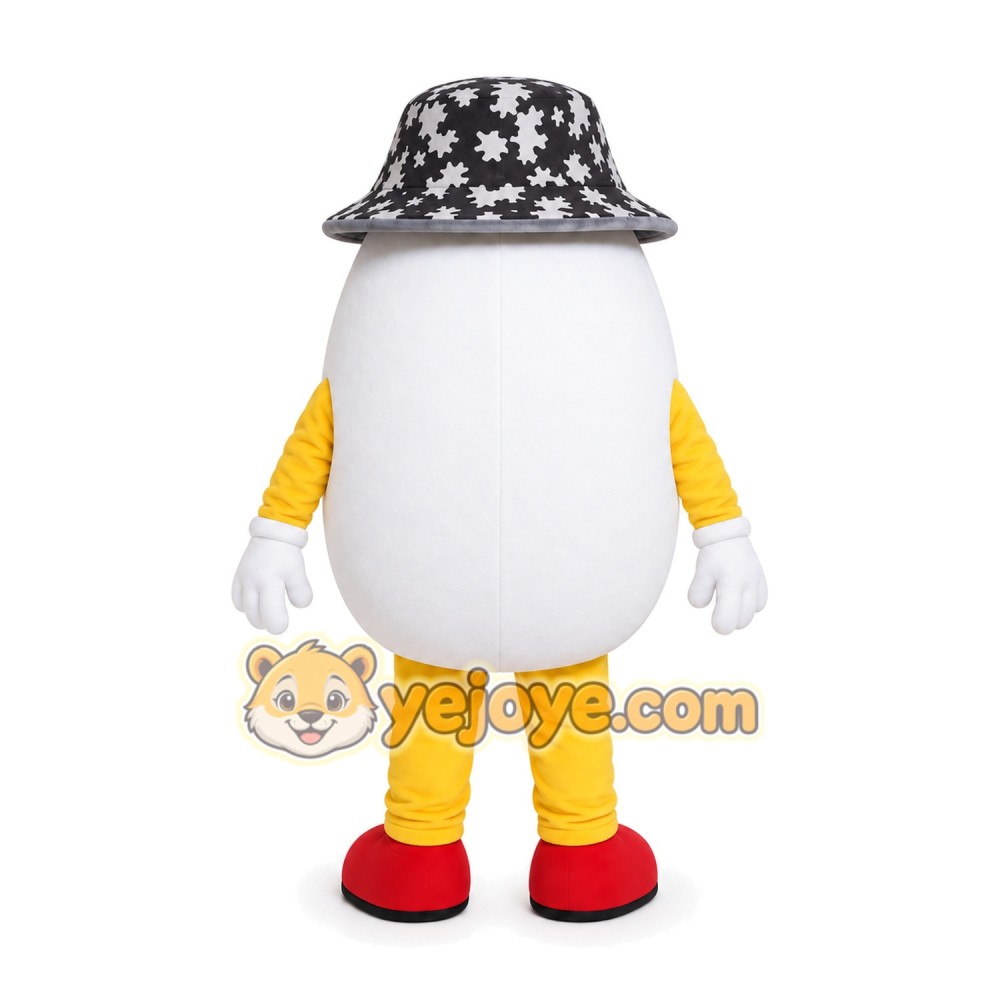 White Bucket Character Mascot Costume White Bucket Character Mascot Costume
