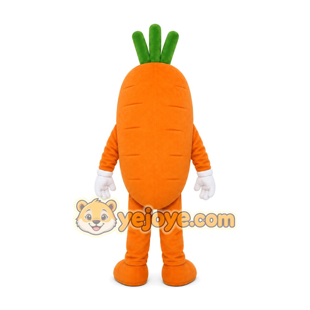 Orange Carrot Mascot Costume Orange Carrot Mascot Costume