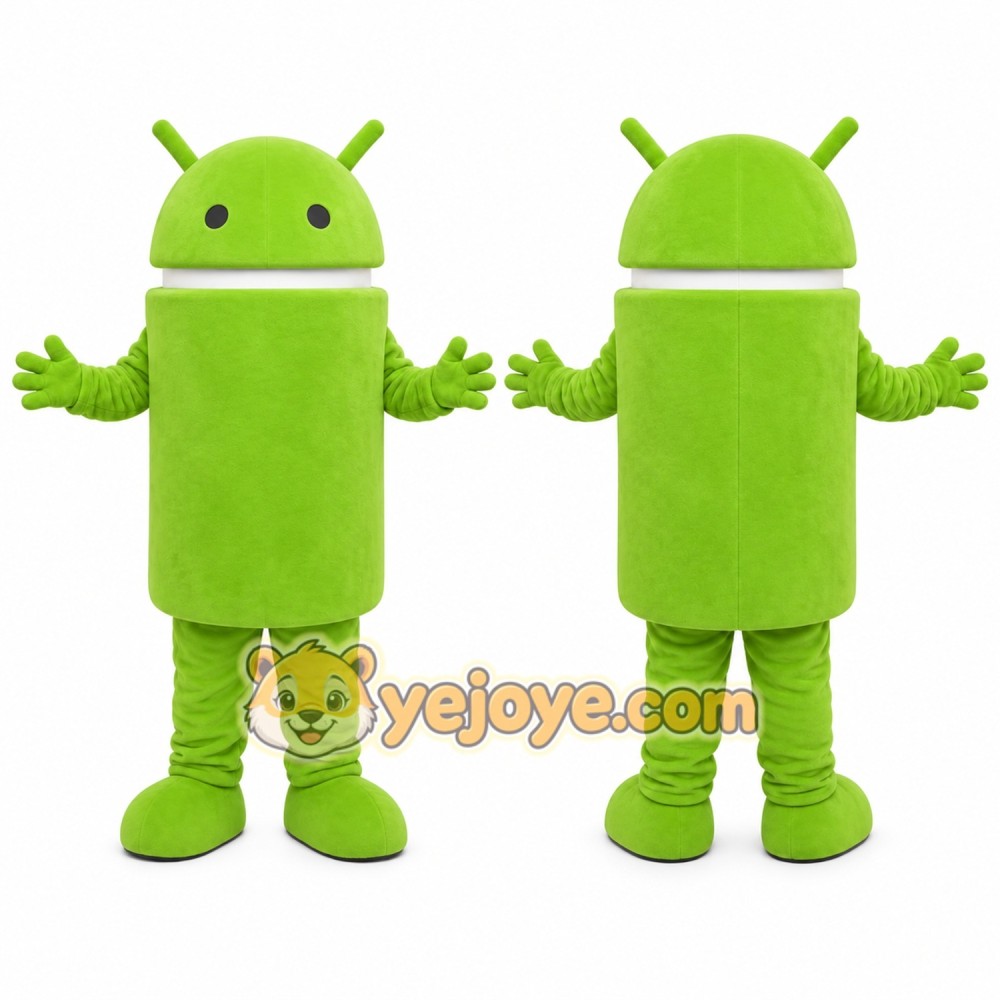 Green Android Mascot Costume