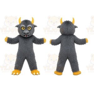 Gray Monster Mascot Costume