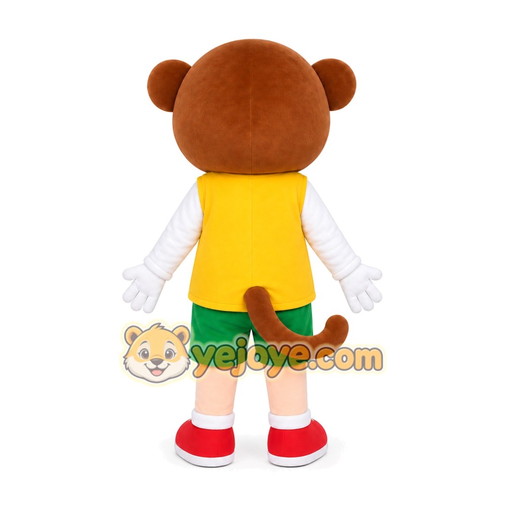Monkey Green Shorts Mascot Costume Monkey Green Shorts Mascot Costume