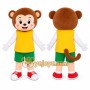 Monkey Green Shorts Mascot Costume