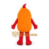 Orange Tube Character Mascot Costume