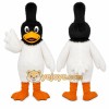 Black and White Crested Bird Mascot Costume Black and White Crested Bird Mascot Costume