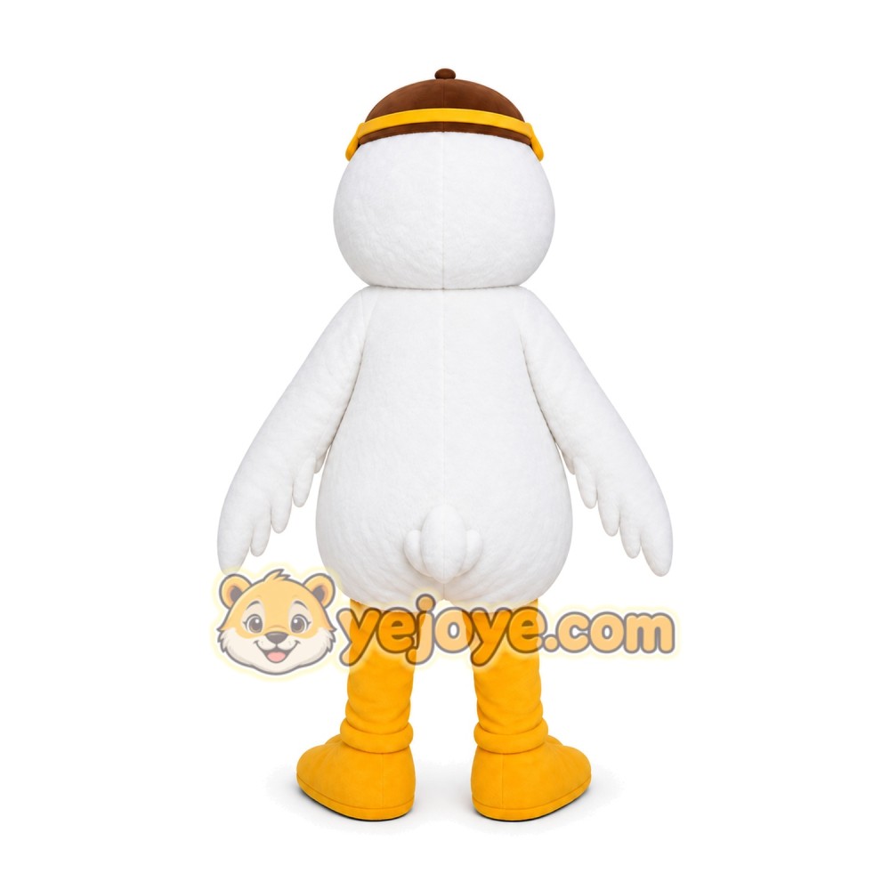 White Duck Mascot Costume White Duck Mascot Costume