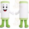 White Tube Mascot Costume