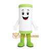 White Tube Mascot Costume