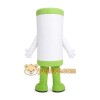 White Tube Mascot Costume