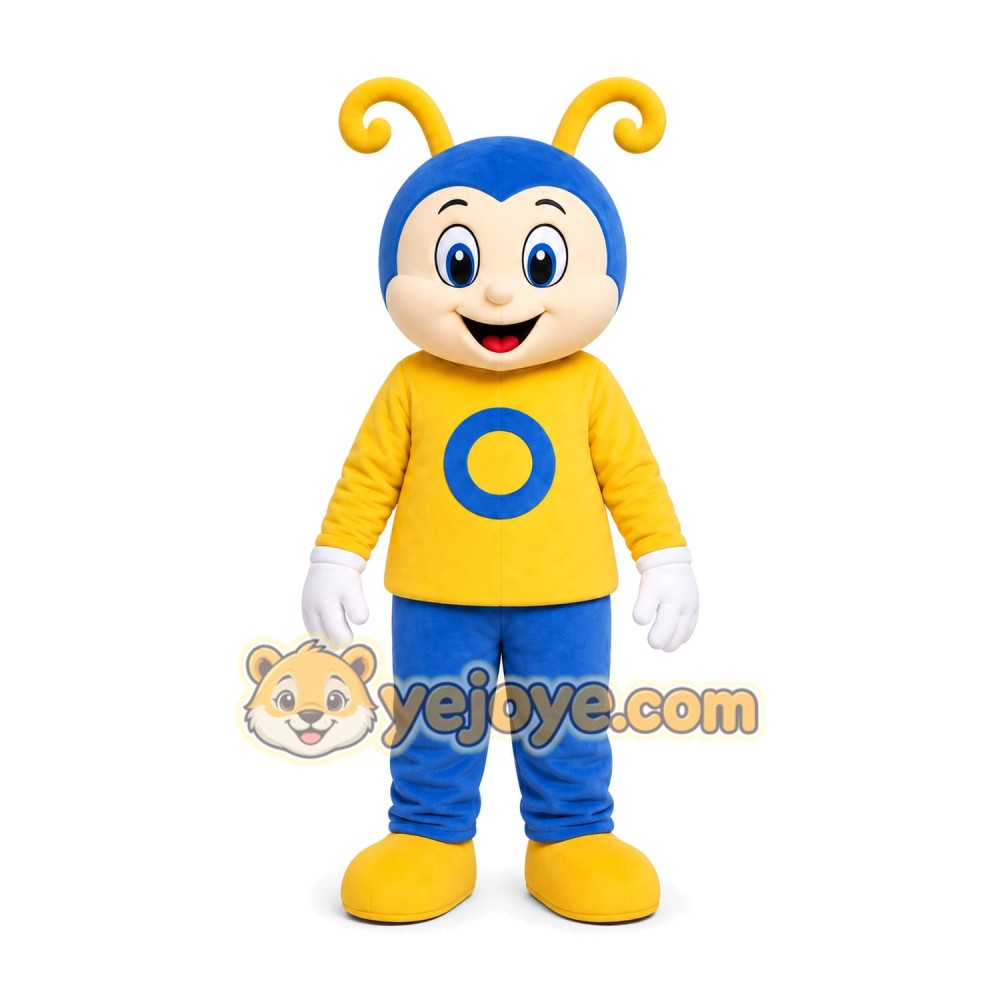 Blue Bee Mascot Costume Blue Bee Mascot Costume