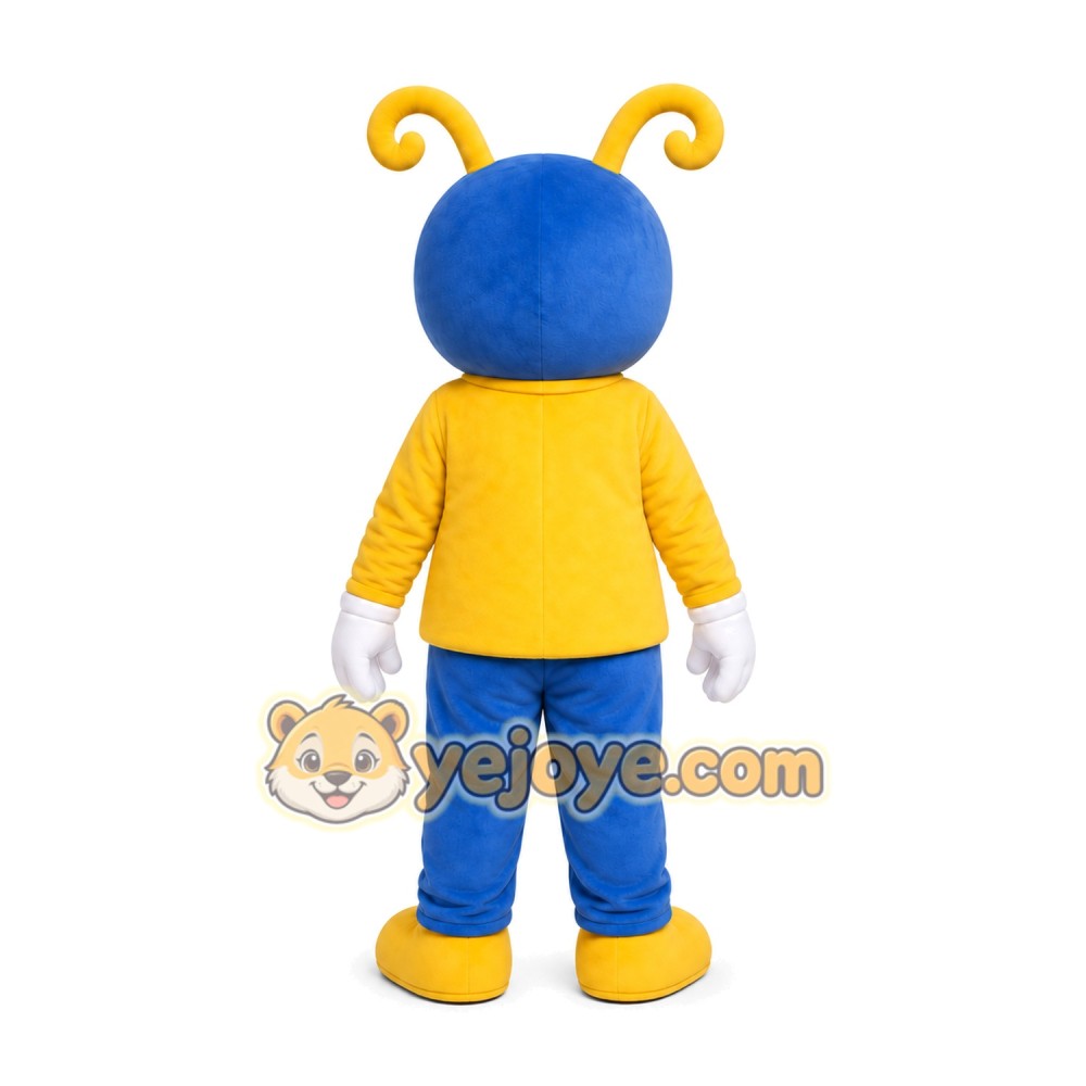 Blue Bee Mascot Costume Blue Bee Mascot Costume