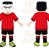 Red Striped Boy Mascot Costume