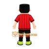 Red Striped Boy Mascot Costume Red Striped Boy Mascot Costume