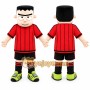 Red Striped Boy Mascot Costume