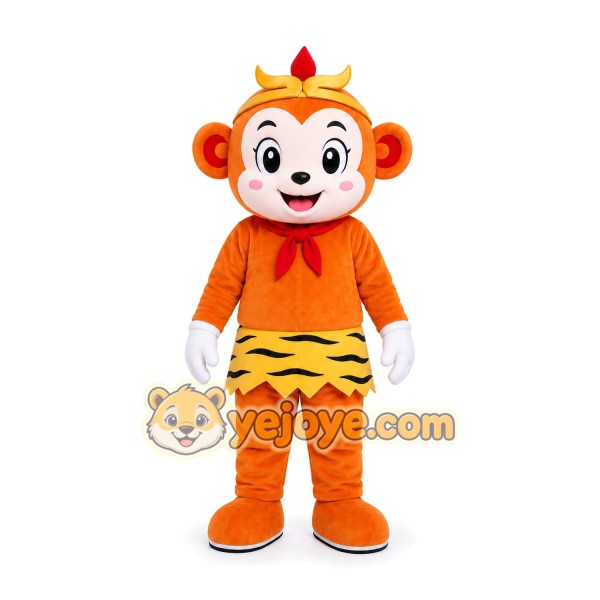 Orange Monkey Mascot Costume Orange Monkey Mascot Costume
