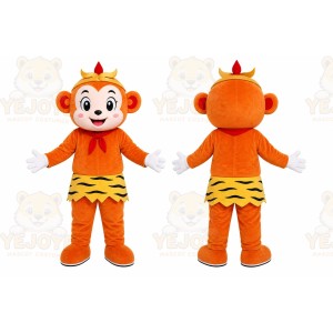 Orange Monkey Mascot Costume