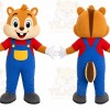 Chipmunk Overalls Mascot Costume