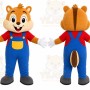 Chipmunk Overalls Mascot Costume