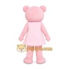 Pink Teddy Bear Dress Mascot Costume Pink Teddy Bear Dress Mascot Costume