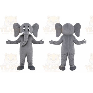 Gray Elephant Mascot Costume