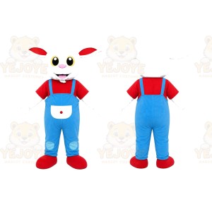 Red Overalls Bug Mascot Costume