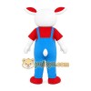 Red Overalls Bug Mascot Costume Red Overalls Bug Mascot Costume