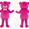 Pink Bear Mascot Costume