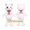 White Cat Scarf Mascot Costume White Cat Scarf Mascot Costume