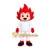 Red Flame Boy Mascot Costume
