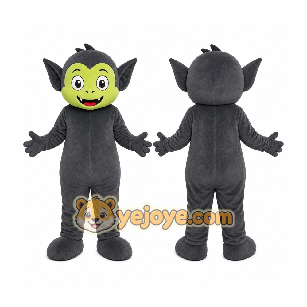 Gray Vampire Mascot Costume Gray Vampire Mascot Costume